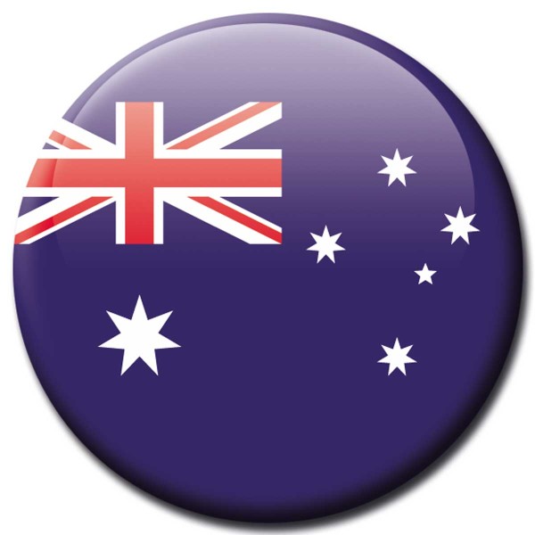 Flagge Australien, Magnet 5 cm