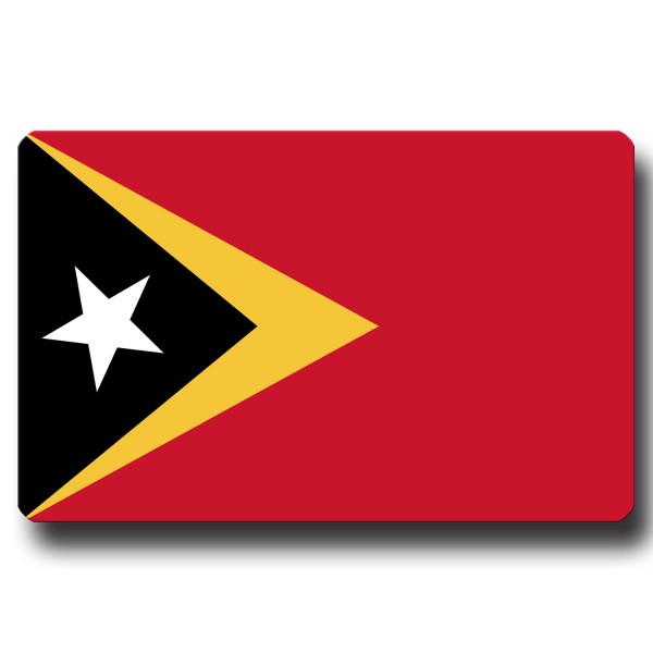 Flagge Osttimor, Magnet 8,5x5,5 cm