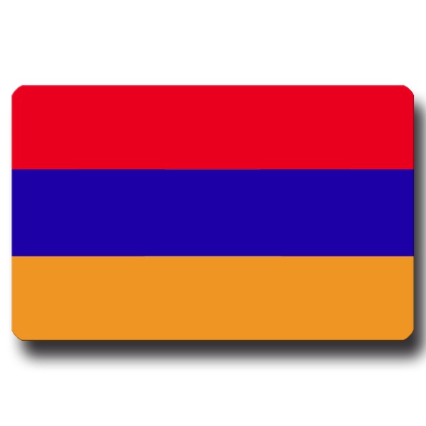 Flagge Armenien, Magnet 8,5x5,5 cm