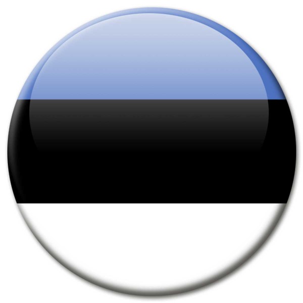 Flagge Estland, Magnet 5 cm