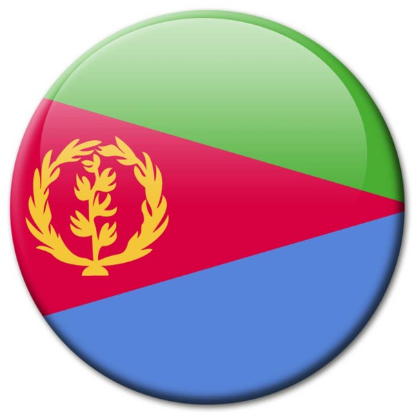 Flagge Eritrea, Magnet 5 cm