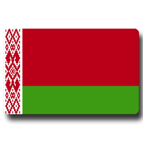 Flagge Belarus Weißrussland, Magnet 8,5x5,5 cm