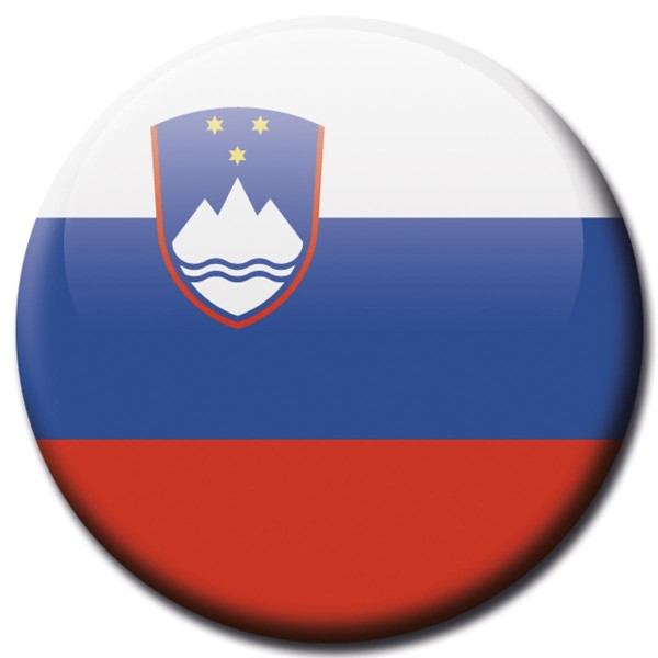 Flagge Slowenien, Magnet 5 cm