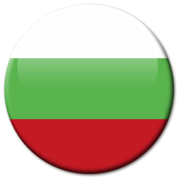Flagge Bulgarien, Magnet 5 cm