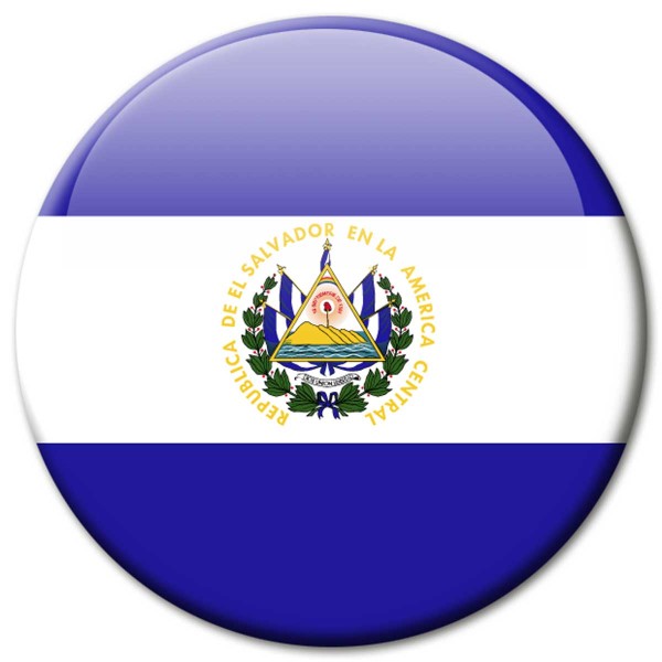 Flagge El Salvador, Magnet 5 cm