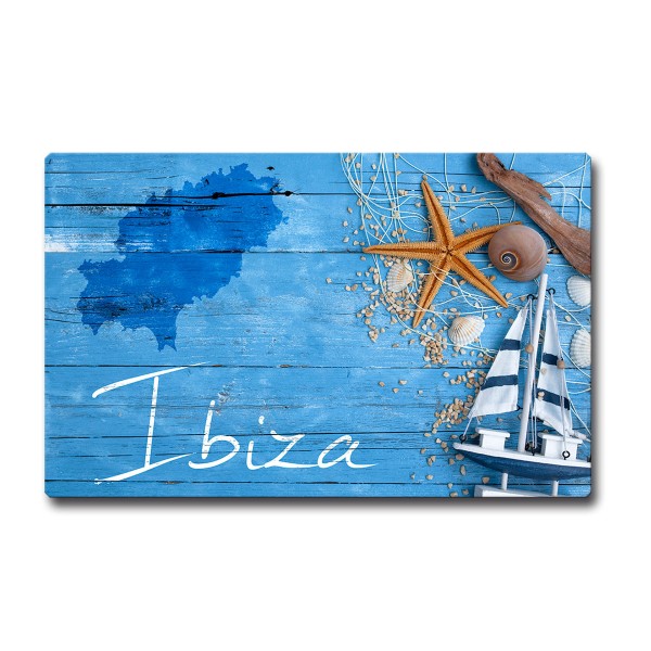 Insel Ibiza, Magnet 85x55 mm
