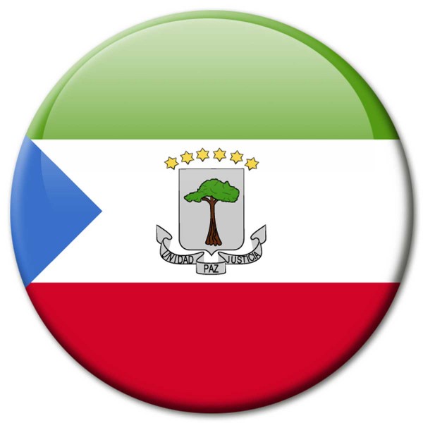 Flagge Äquatorialguinea, Magnet 5 cm