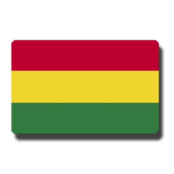 Flagge Bolivien, Magnet 8,5x5,5 cm
