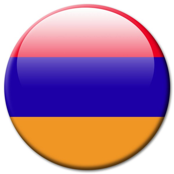 Flagge Armenien, Magnet 5 cm