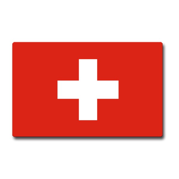 Flagge Schweiz, Magnet 85x55 mm
