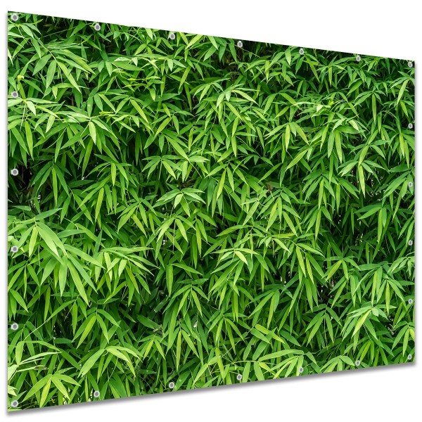 Sichtschutzbanner Bambushecke Grün, 250x180 cm
