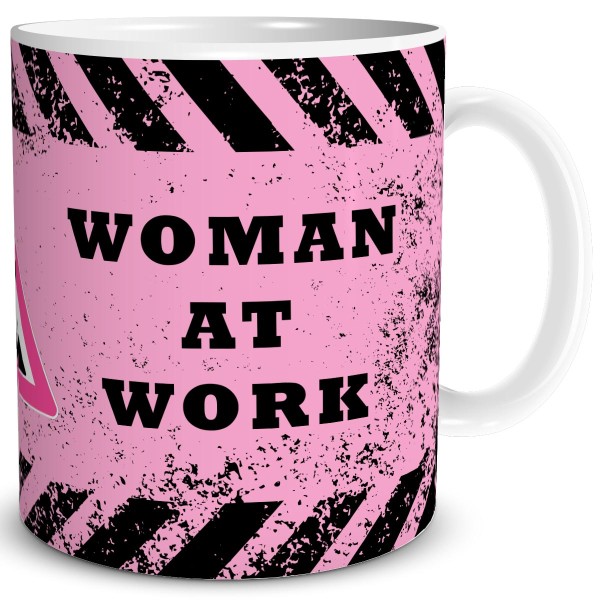Achtung Woman at Work, Tasse 300 ml