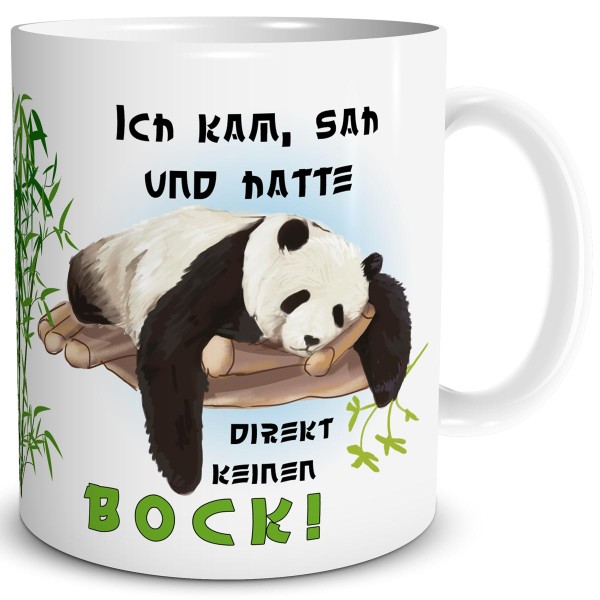 Panda Kein Bock, Tasse 300 ml