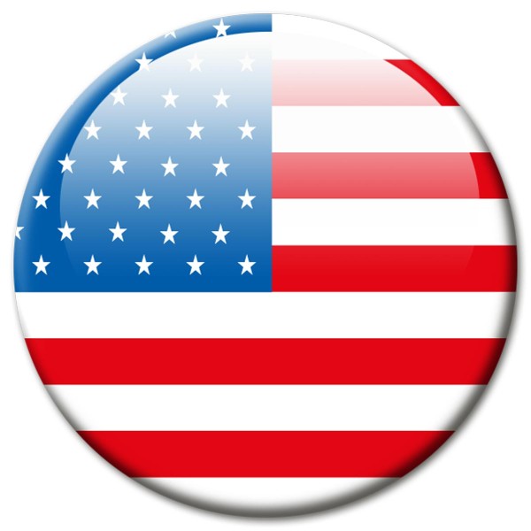 Flagge USA, Magnet 5 cm