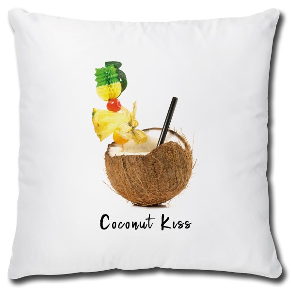 Cocktail Coconut Kiss, Kissen 40x40 cm