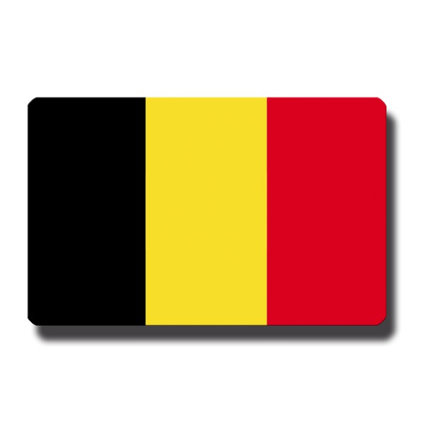 Flagge Belgien, Magnet 8,5x5,5 cm