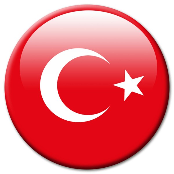 Flagge Türkei, Magnet 5 cm