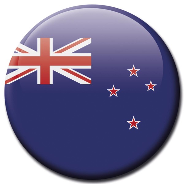 Flagge Neuseeland, Magnet 5 cm
