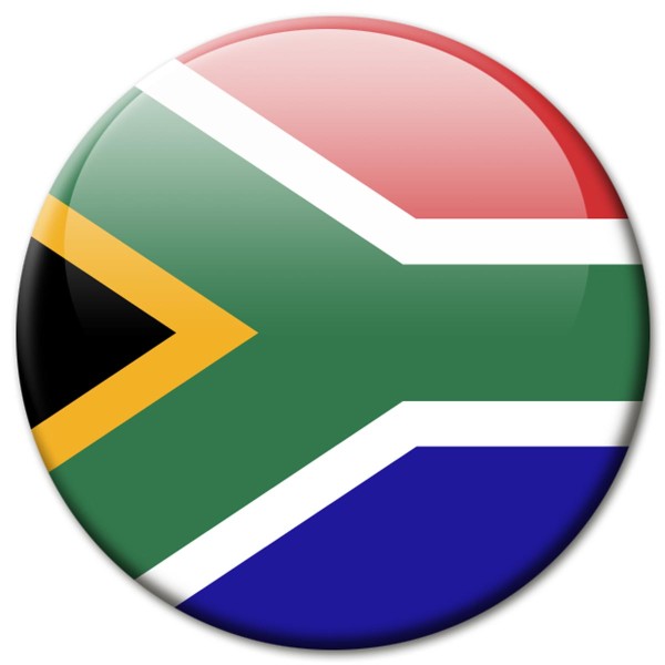 Flagge Südafrika, Magnet 5 cm