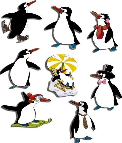 Magnete 8er-Set Pinguine
