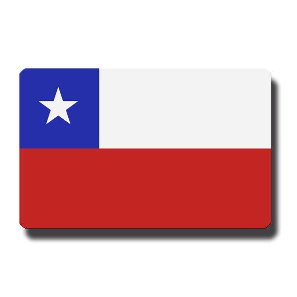 Flagge Chile, Magnet 8,5x5,5 cm