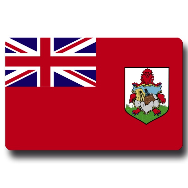 Flagge Bermuda, Magnet 8,5x5,5 cm
