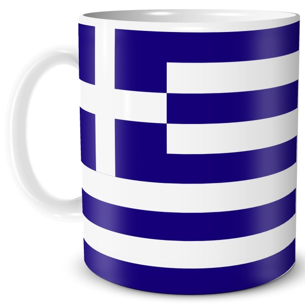 Flagge Griechenland, Tasse 300 ml