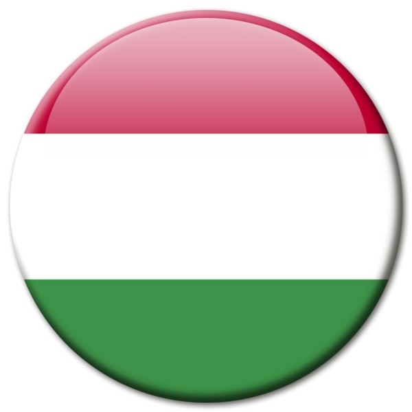Flagge Ungarn, Magnet 5 cm