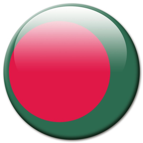 Flagge Bangladesch, Magnet 5 cm