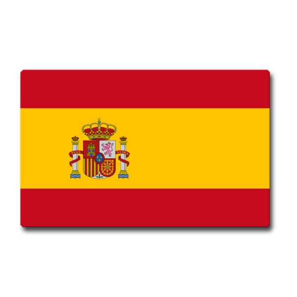 Flagge Spanien, Magnet 85x55 mm