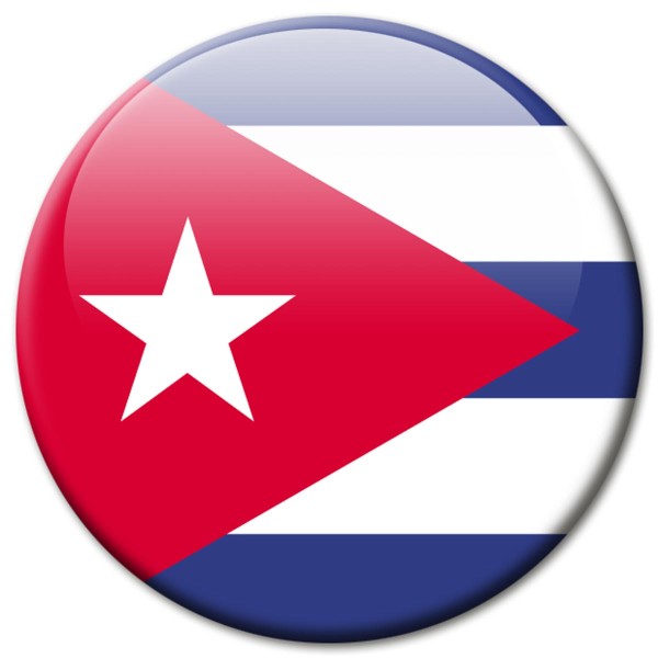 Flagge Kuba, Magnet 5 cm