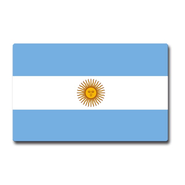 Flagge Argentinien, Magnet 85x55 mm