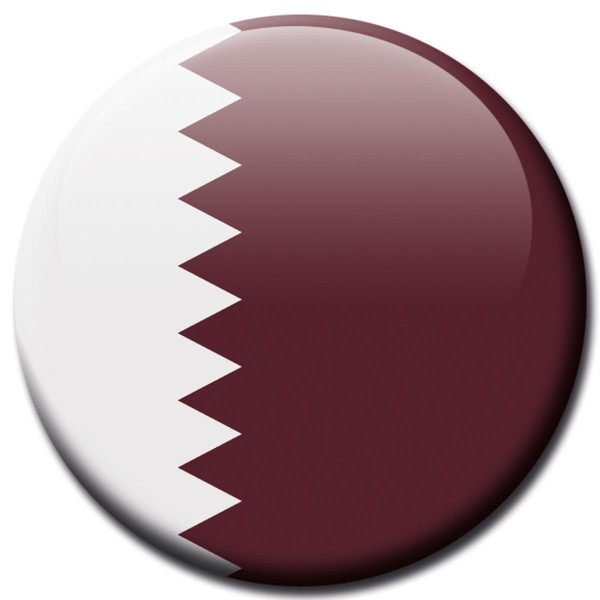 Flagge Katar, Magnet 5 cm