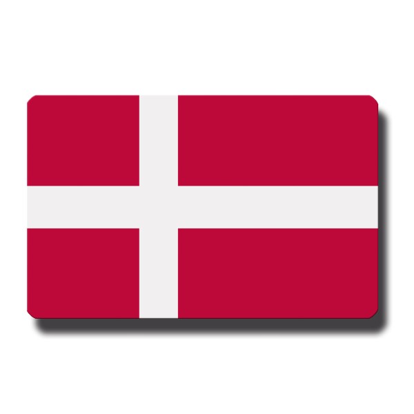 Flagge Dänemark, Magnet 8,5x5,5 cm