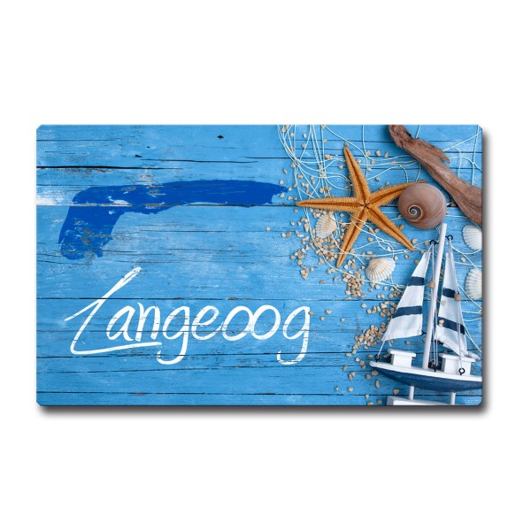 Insel Langeoog, Magnet 85x55 mm