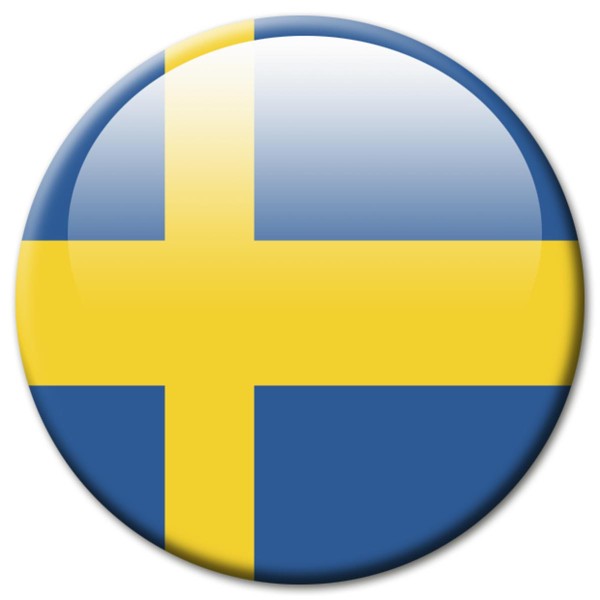 Flagge Schweden, Magnet 5 cm