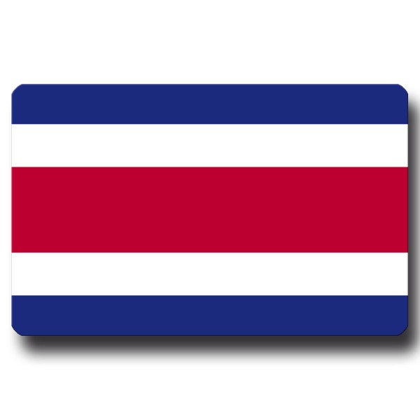 Flagge Costa Rica, Magnet 8,5x5,5 cm