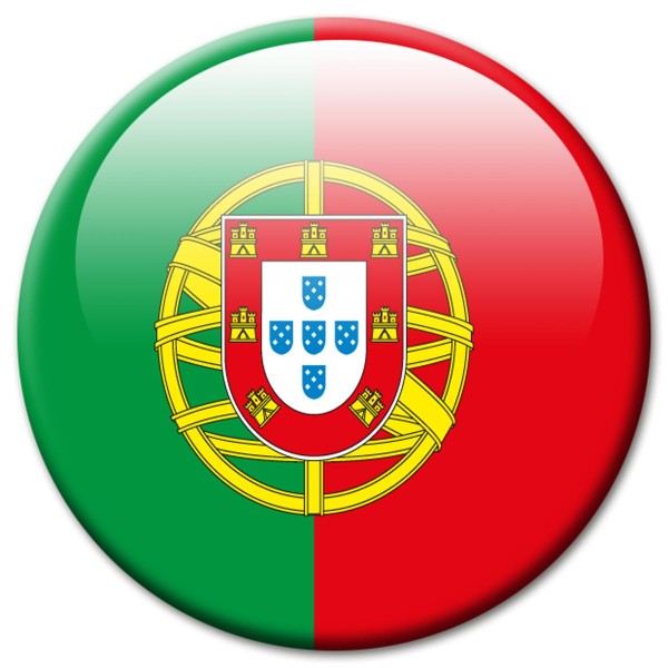 Flagge Portugal, Magnet 5 cm