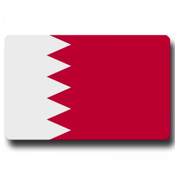 Flagge Bahrain, Magnet 8,5x5,5 cm