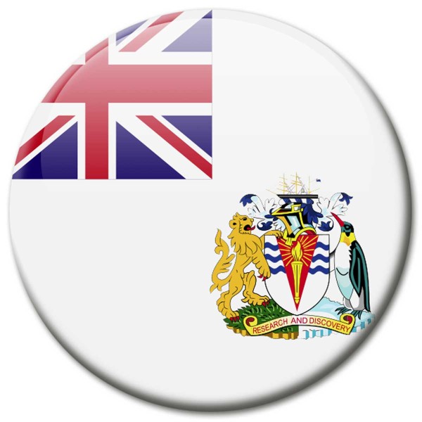 Flagge Britisches Antarktis-Territorium, Magnet 5 cm