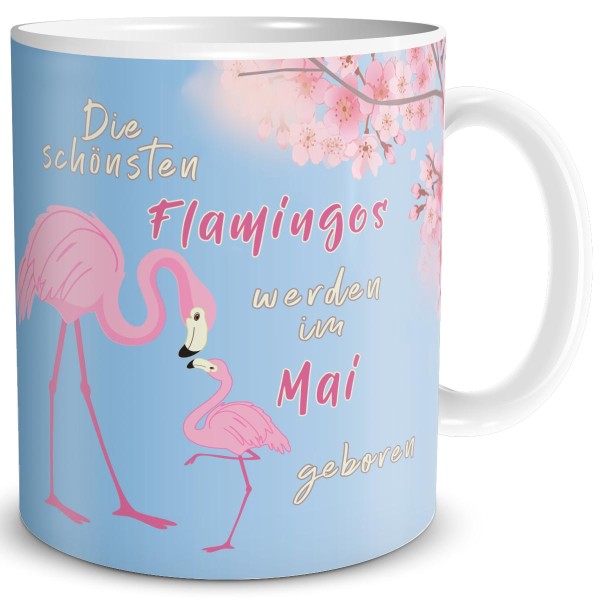 Die schönsten Flamingos Mai, Tasse 300 ml