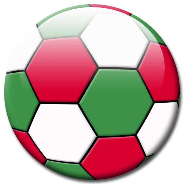 Magnet Fußball - Flagge Italien - Ø 5 cm