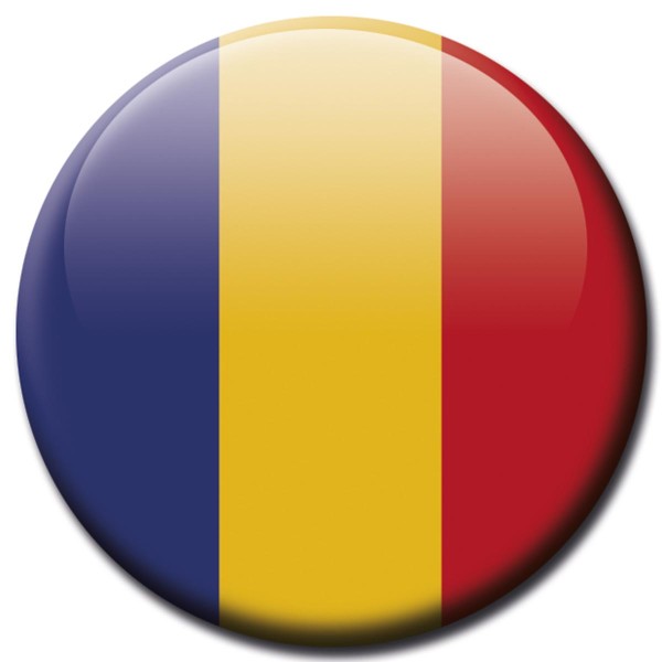 Flagge Rumänien, Magnet 5 cm