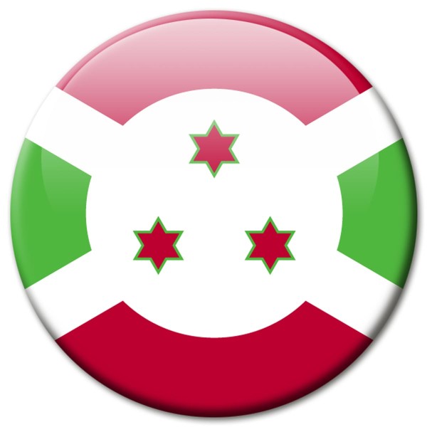 Flagge Burundi, Magnet 5 cm