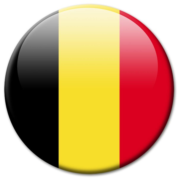 Flagge Belgien, Magnet 5 cm