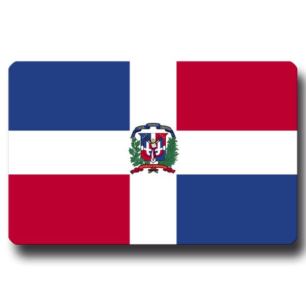 Flagge Dominikanische Republik, Magnet 8,5x5,5 cm