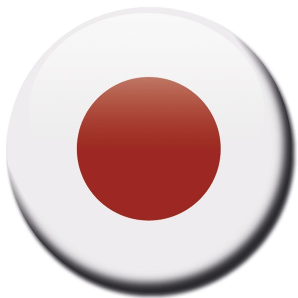 Flagge Japan, Magnet 5 cm