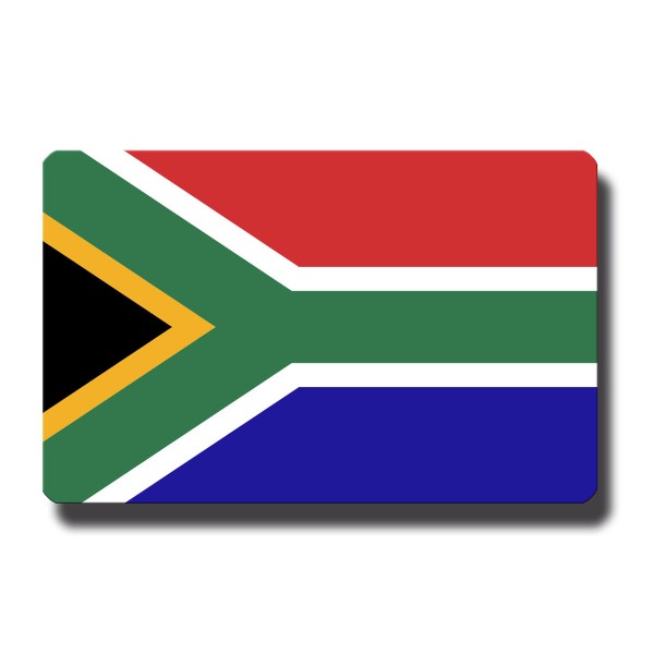 Flagge Südafrika, Magnet 8,5x5,5 cm