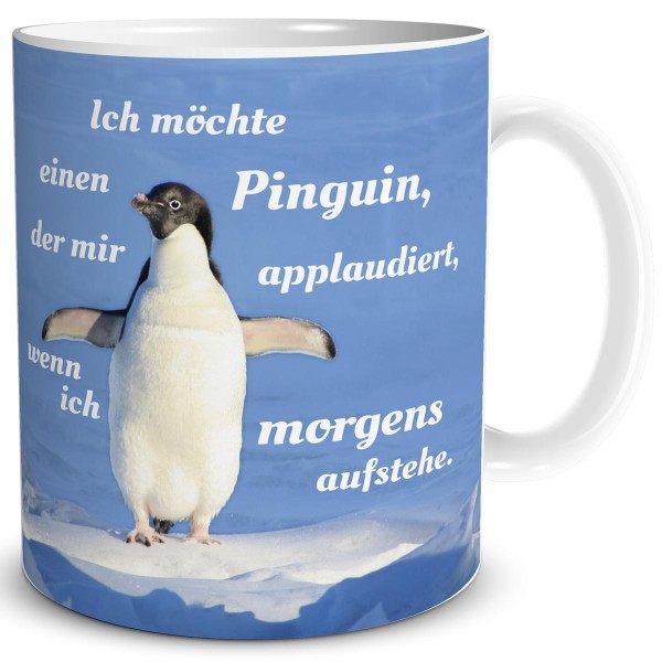 Pinguin Morgen Applaus, Tasse 300 ml
