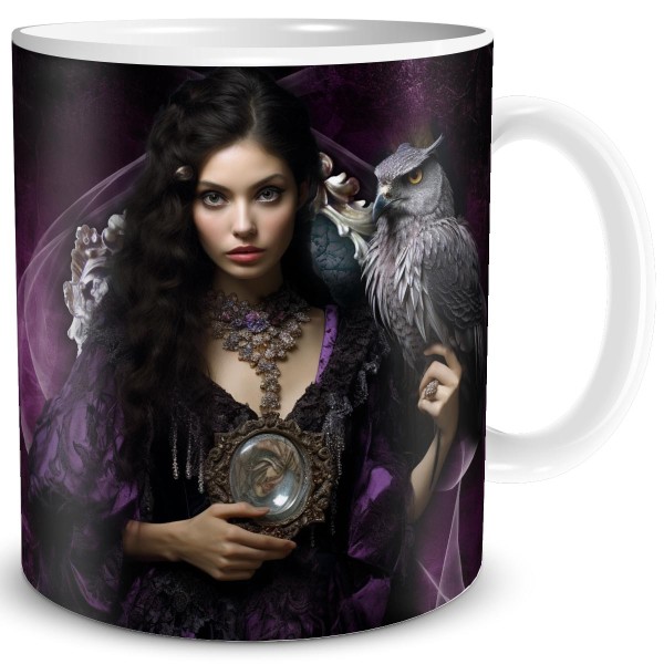 Hexe Purple Witch, Fantasy Tasse 300 ml